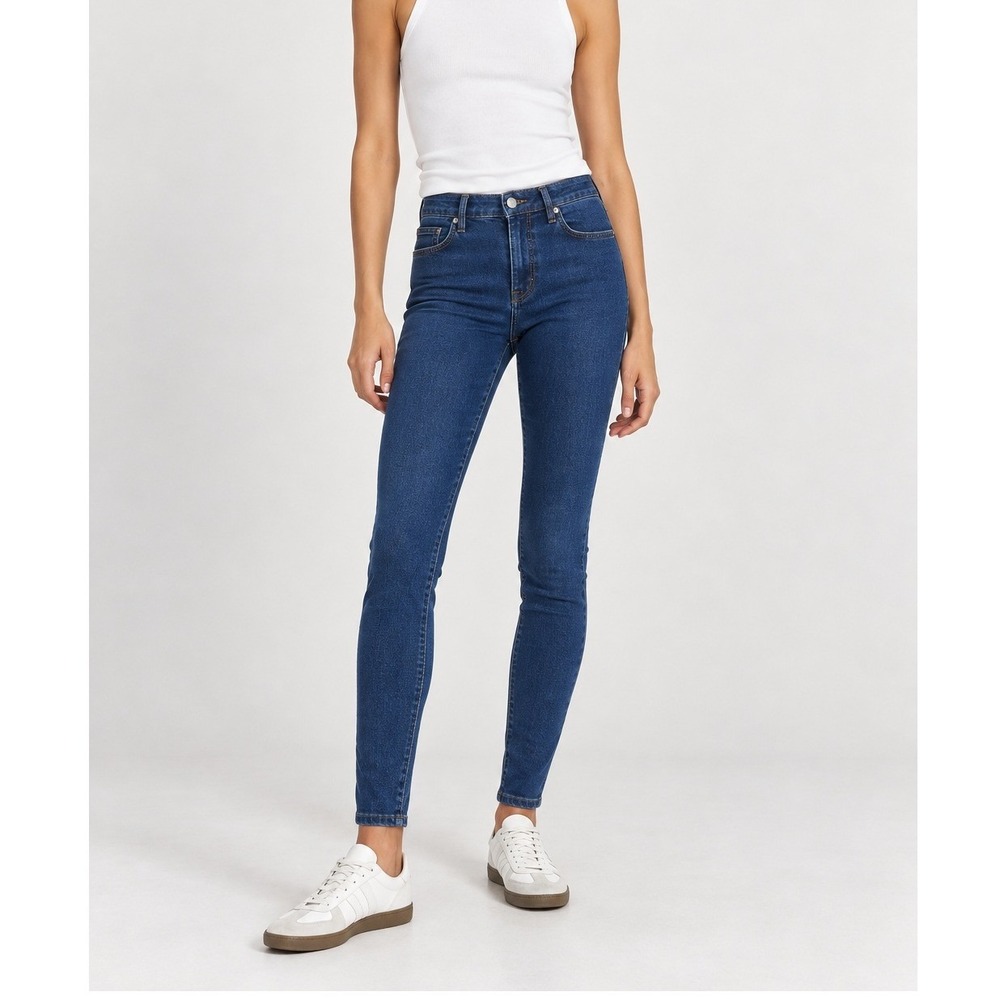 Acne Studios Jet Skinny Jeans Women's 25 Eighties Blue Mid Rise Minimal Denim